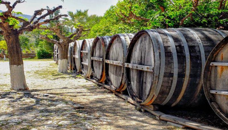 FEAST Greece wine tour barrel